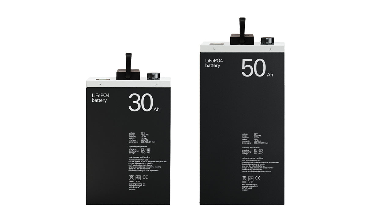 Första laddning av batteriet
